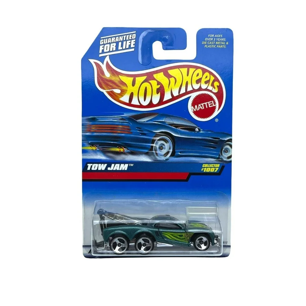 Hot Wheels Tow Jam Tow Truck Green‎ Graphics Diecast 1/64 Scale Collector #1007